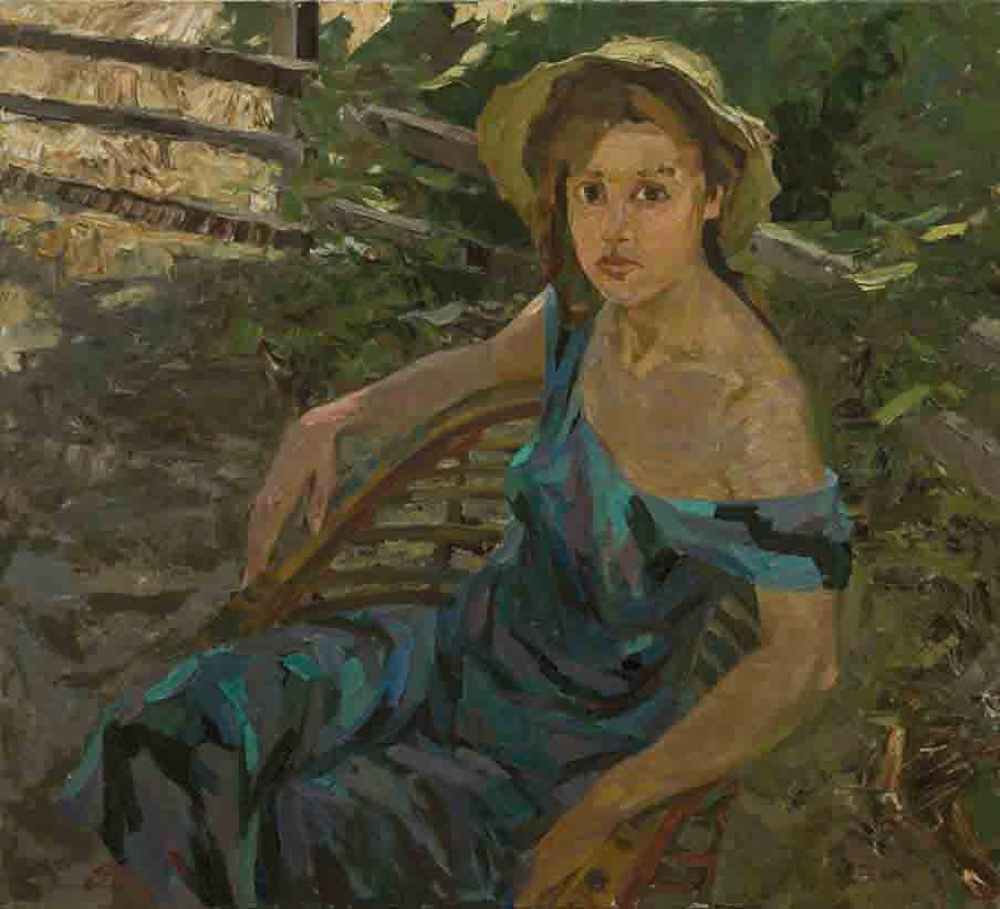 Irina. Canvas, oil. Size: 100x110. Year: 1995 – 1996